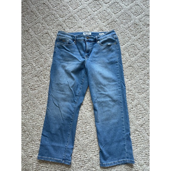 Nine West Pants - Nine West Jeans Womens Size 8 Blue Chrystie Capri Cropped Stretch Denim Pants‎